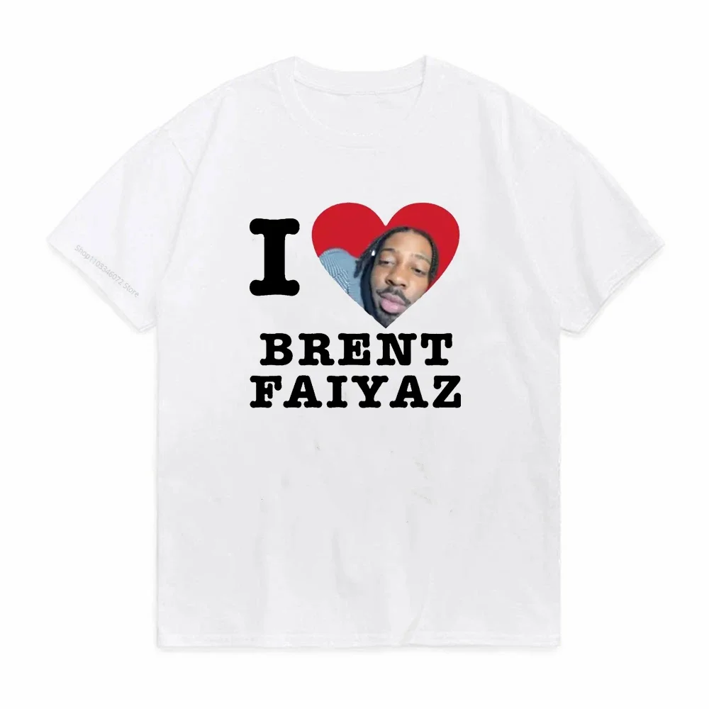 Ich liebe Brent Faiyaz T-Shirt, lustige Herrenbekleidung, Mode, Hip-Hop, kurzärmeliges T-Shirt, Vintage Gothic Brent Faiyaz T-Shirts – Detail 4