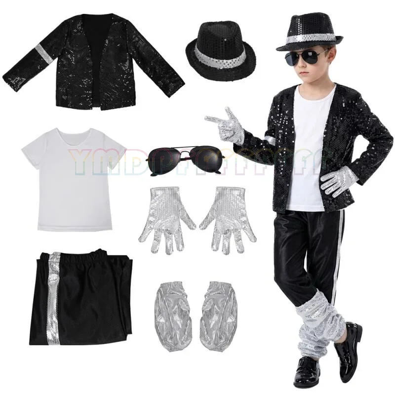Perruque de performance pour jeu de rôle Michael Jackson Black Unity, pour déguisement fantaisie Shining, Pâques, Halloween, et compétition de danse