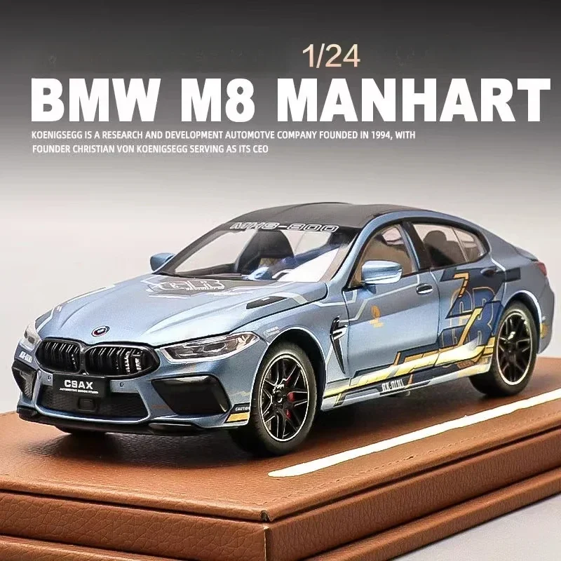 

1:24 BMW M8 Alloy Sports Car Model Diecast Metal Toy Vehicles Car Model High Simulation Collection Childrens Toys Gift C351