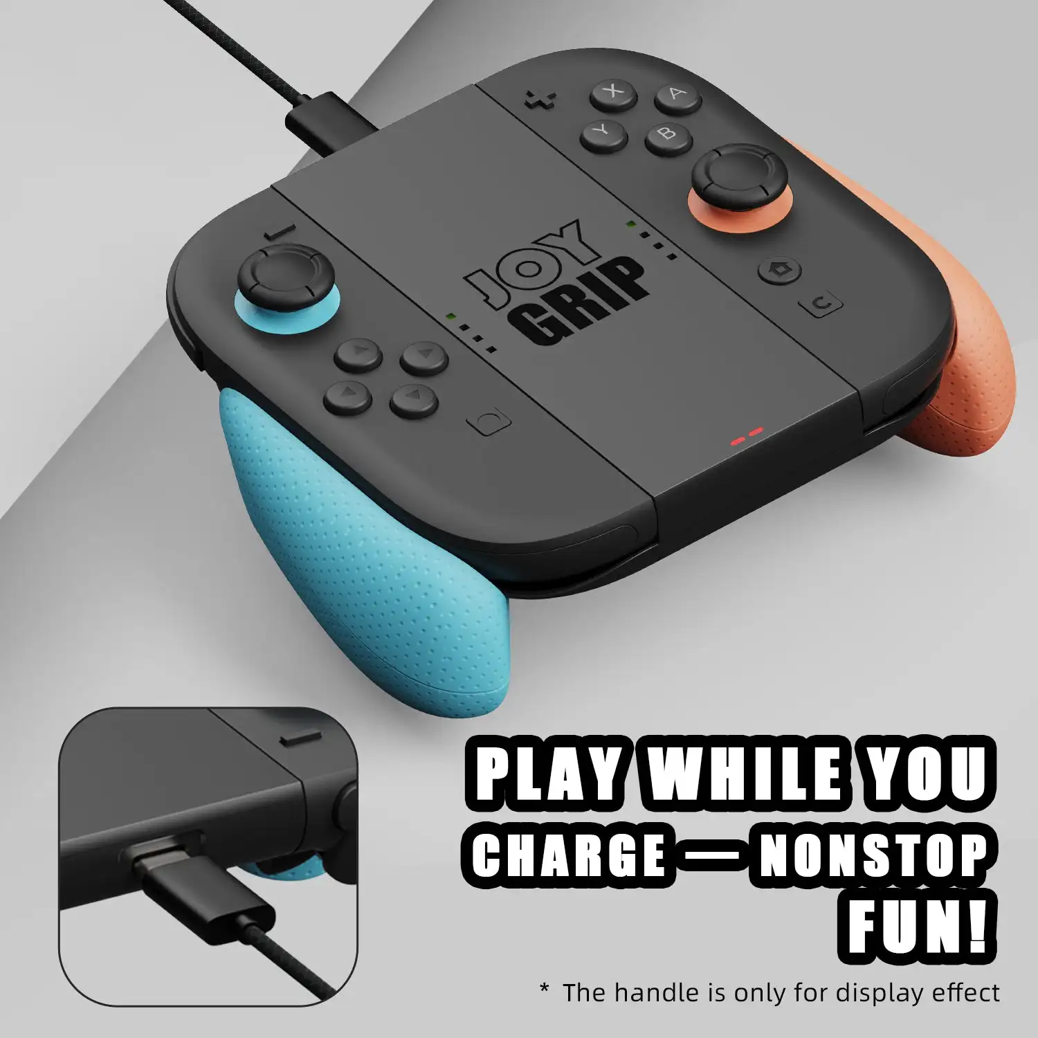 Savage Raven by Skull & Co. JoyGrip for Nintendo Switch 2 Controller Charging Dock with Trigger Grips Charger for NS2 JoyCon