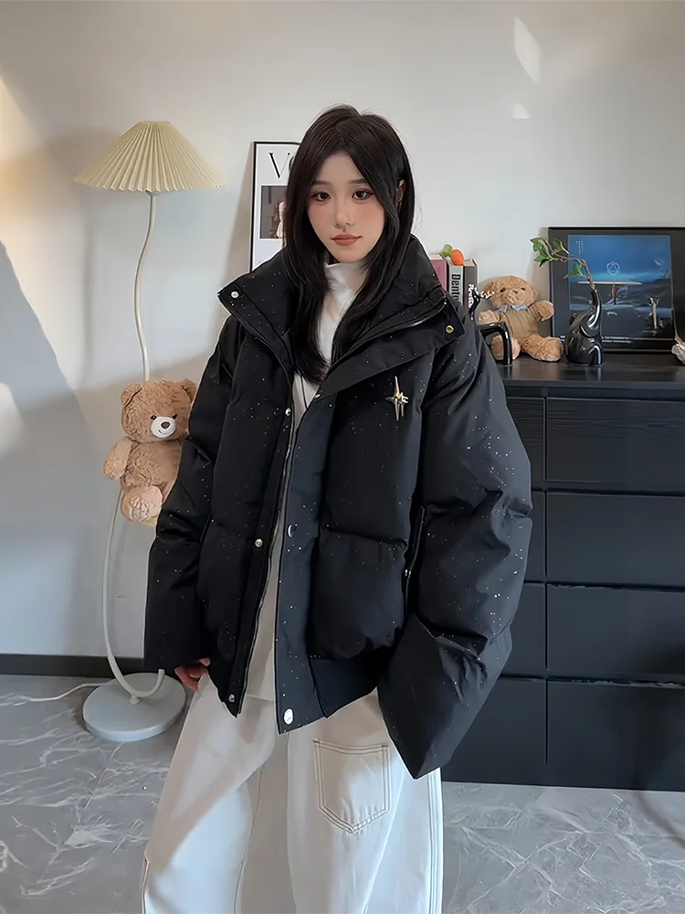 

Утепленная хлопковая куртка Cleanfit с флисовой подкладкой и капюшоном для мужчин и женщин, теплая зимняя верхняя одежда с воротником-стойкой