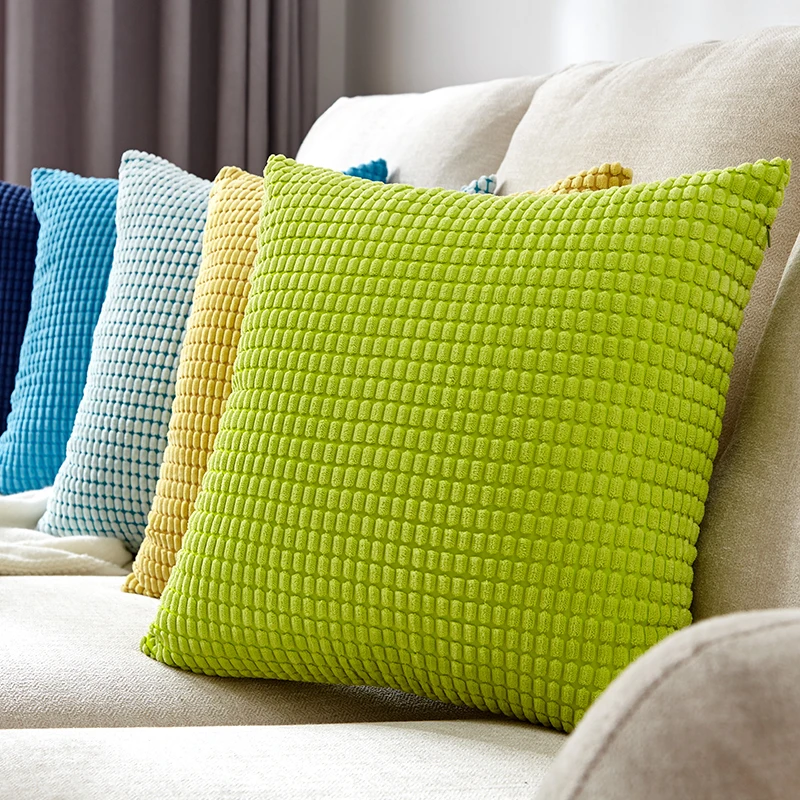 

Corduroy Pillow Cover Decorative Cushion Cover 45x45cm For Living Room Nordic Soft Home Decor For Car Sofa Pillowcase