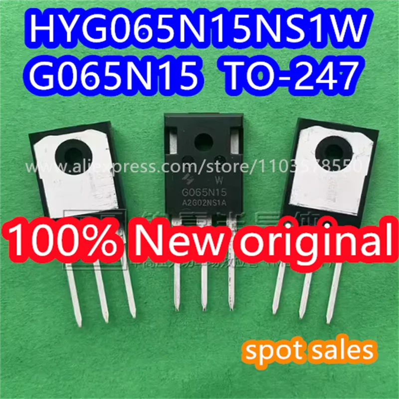 10PCS  100% New original HYG065N15NS1W package TO-247 150V 165A 6.0m Ω 375W field-effect transistor HYG065N15 G065N15 G065N15W