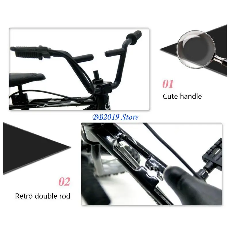 Q0KB ミニ合金指自転車スポーツセット自転車指板 DIY クリエイティブゲームスケートボード子供子供のおもちゃギフト