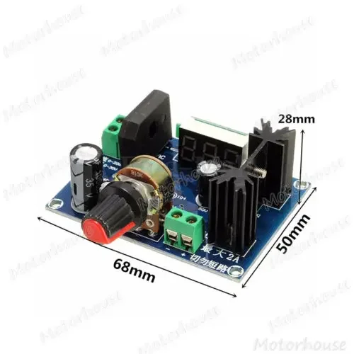LED Display AC/DC To DC 5V 9V 12V 24V Adjustable Voltage Regulator Step Down Module Max 2A