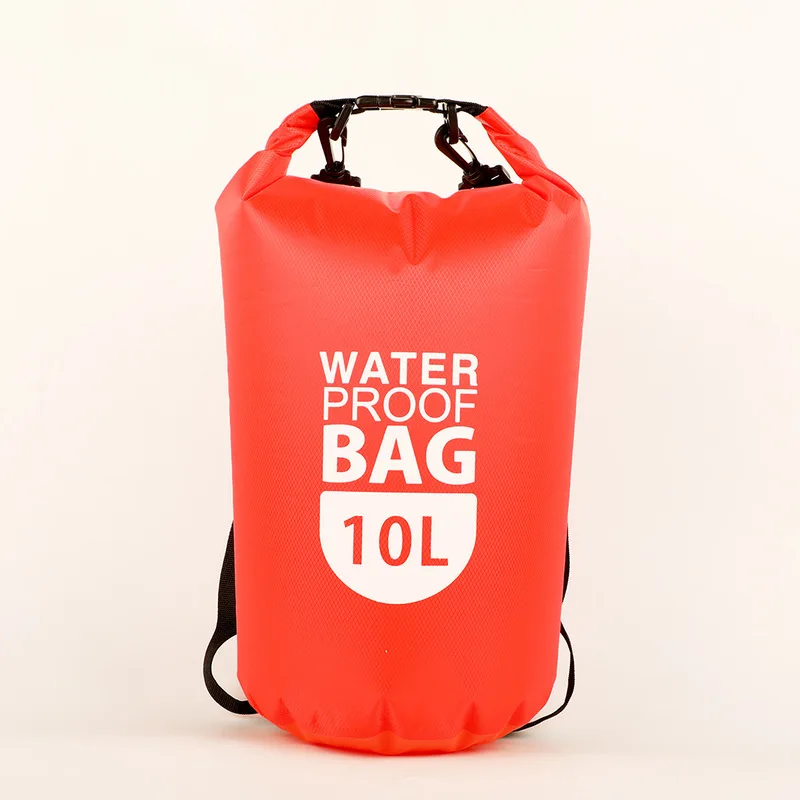 Ultra Light Plaid Fabric Waterproof Dry Bag Single Shoulder PVC Storage Sack With Clear Window For Swimming Drifting Beach Trave