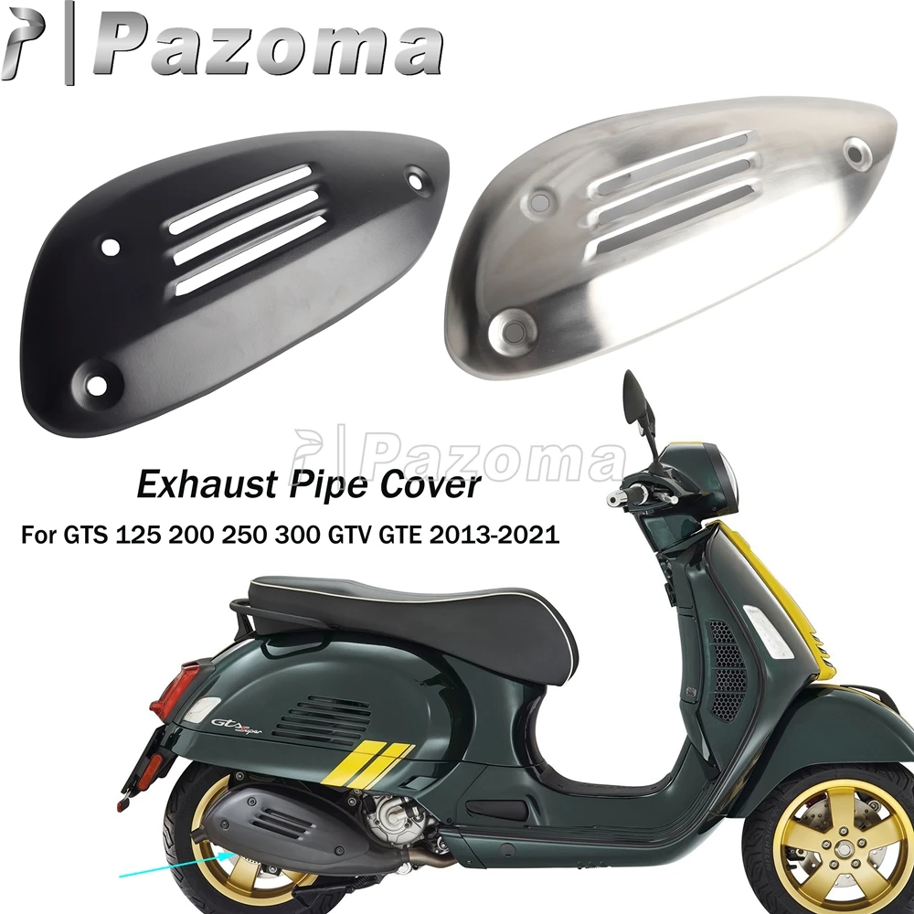 Metal Scooter Motorccyle Exhaust Pipe Cover Insulation Guard For GTS GTV GTE 125 200 250 300 2013-2021 GTS300 GTS250 GTS200 GTS