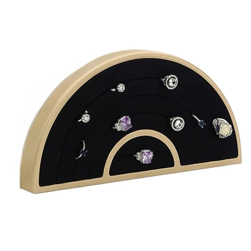 الرجعية مجوهرات عرض موقف حلقة أقراط رفوف العرض قلادة سلم عرض تخزين الرف اكسسوارات مجوهرات الدعائم #3