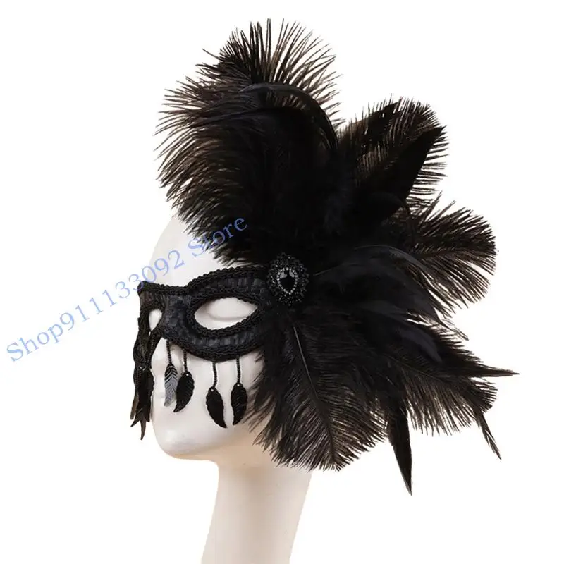 H9ED Mặt nạ hóa trang Mặt nạ Mardi Gras Sinh nhật Tiệc cưới Mặt nạ Venetians