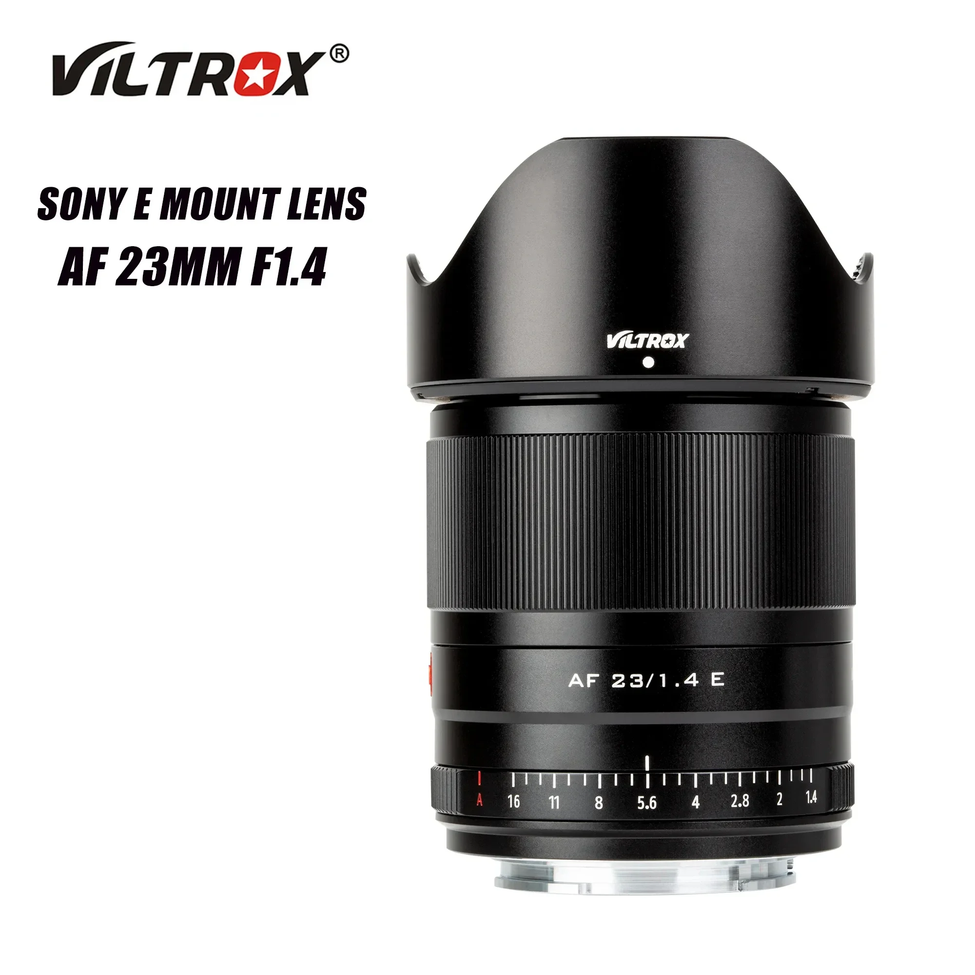 

Viltrox 23mm F1.4 Auto Focus Lens Portrait Wide Angle APS-C Vlog Lens For Sony E Mount Camera A9 A7RIV A7II A6600 FX30 ZV-E10