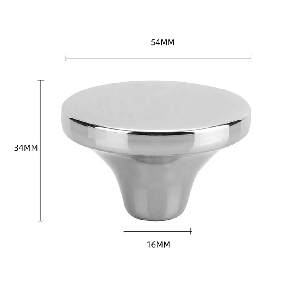 Dutch Oven Lid Knob Replacement Stainless Steel Handle for Cast Iron Pot 5.4 x 3.4 cm Bright or Sanding Finish