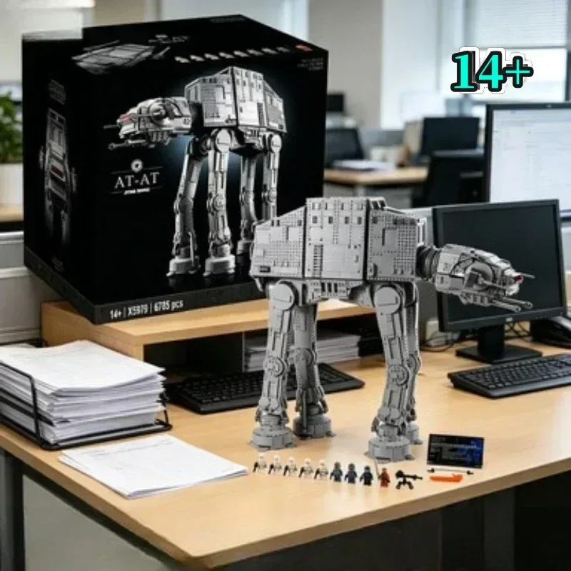Bandai Innovative 6785pcs Collection At-at Building Bricks Large Armored Walker Model Compatible Bricks