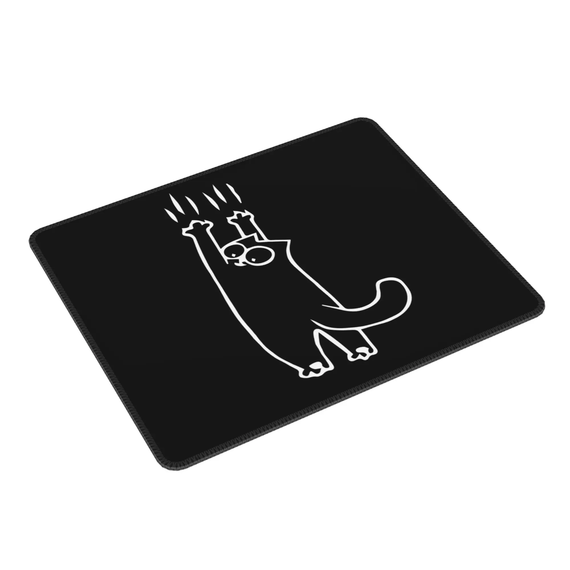 Cartoon Cat Hanging On Mouse Pad Computer Keyboard Mouse Mat Gaming PC Laptop Desk Mat Office Table Mats