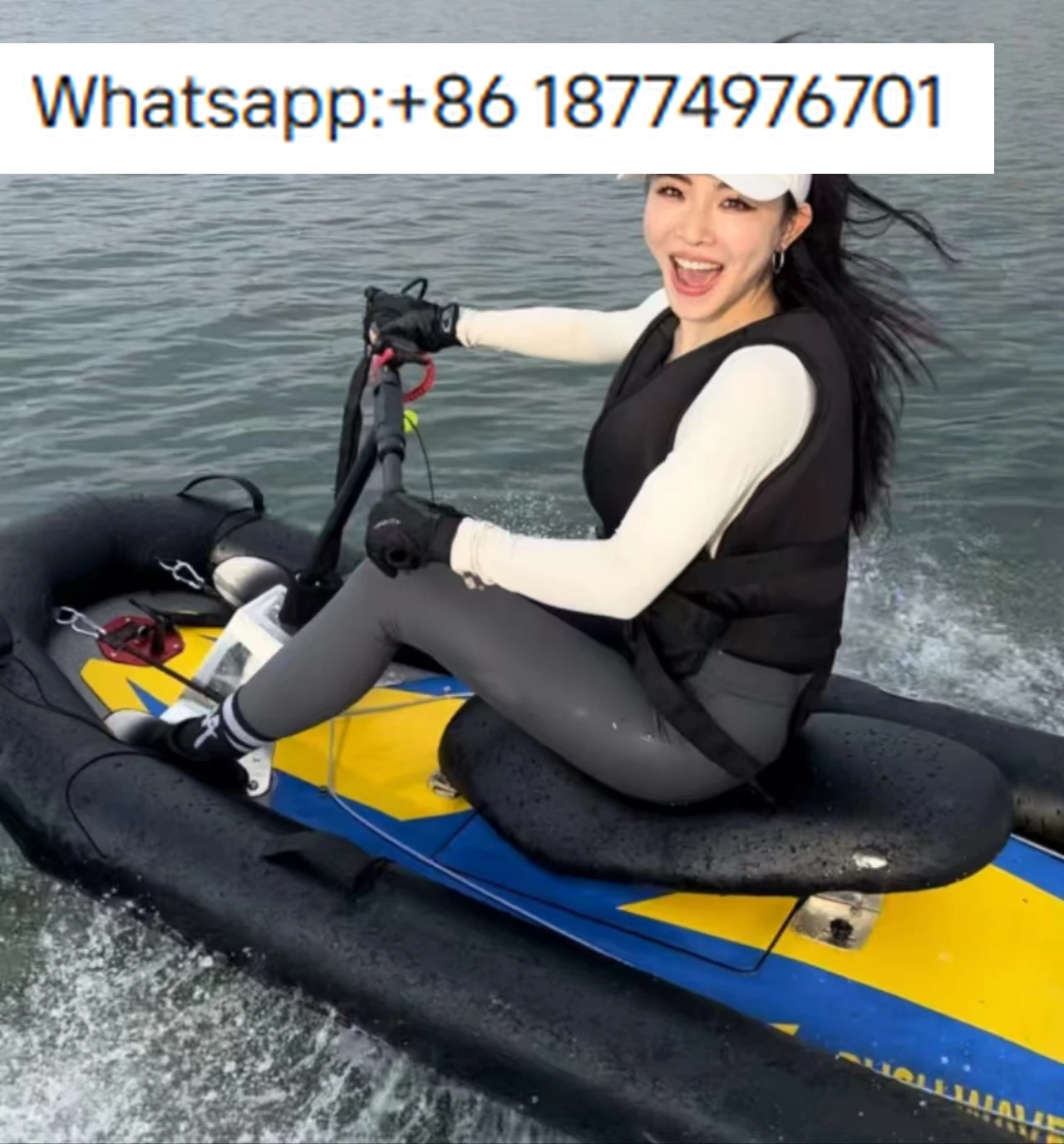 RUSH WAVE SurfKart Professional Electric Surfboard Kit with Polyethylene Deck and Seat Including Jet Ski Accessories