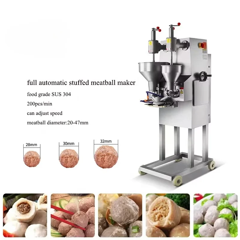 Automatic Stuffed Meatball Machine Fishball Making Machine