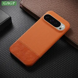 Fashion Leather Phone Case For Google Pixel 9 8 Pro 9 Pro XL 8A 9Pro Matte Skin Feel Shockproof Thin Cover For Pixel 8 9 Pro XL