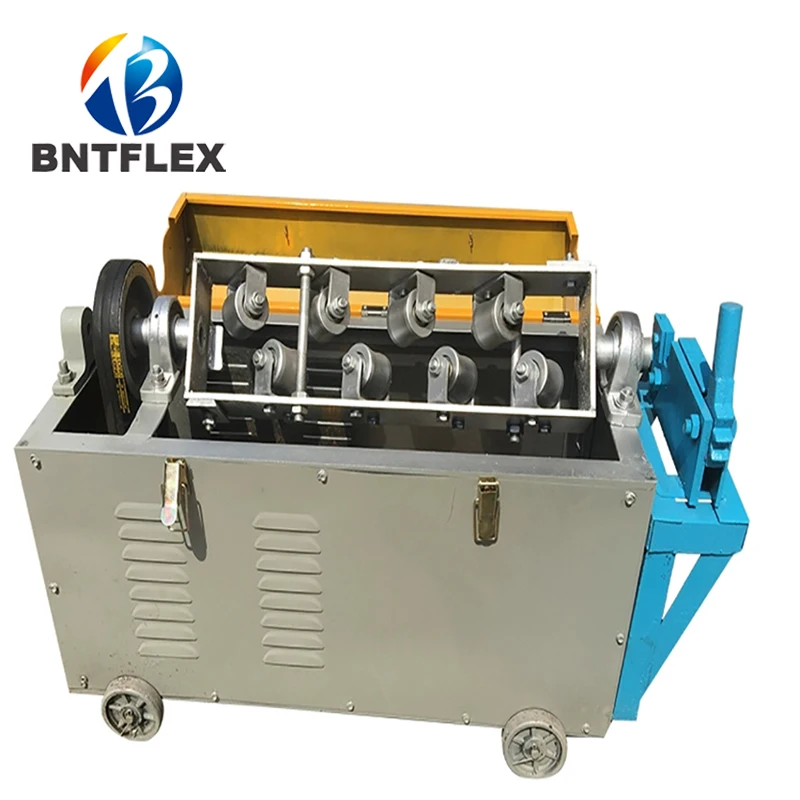 3KW 380V 3-12mm small steel bar straightening and cutting machine copper wire motor eight-wheel straightening shearing machine