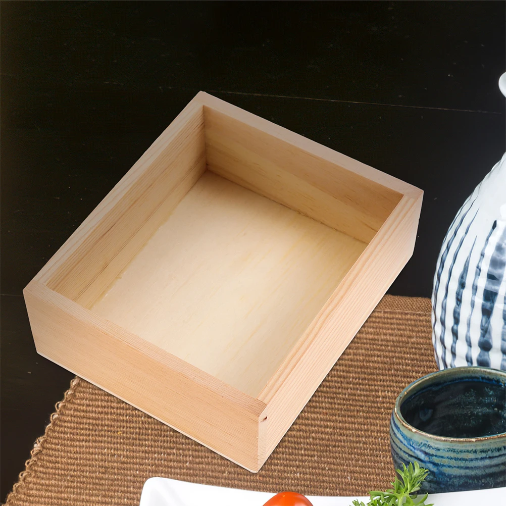 

2pcs Wooden Sake Cups Khaki Traditional Japanese Easy Clean Portable Kitchen Utensils Sushi Decorative Drinkware Wood
