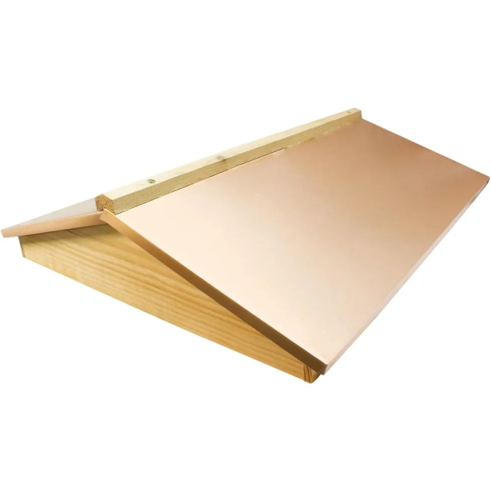 

Garden Hivery Cover, Telescoping Hive Top, Decorative Copper-Colored Aluminum, Anodized, Pre-Assembled, Weather-Resistant, Styl