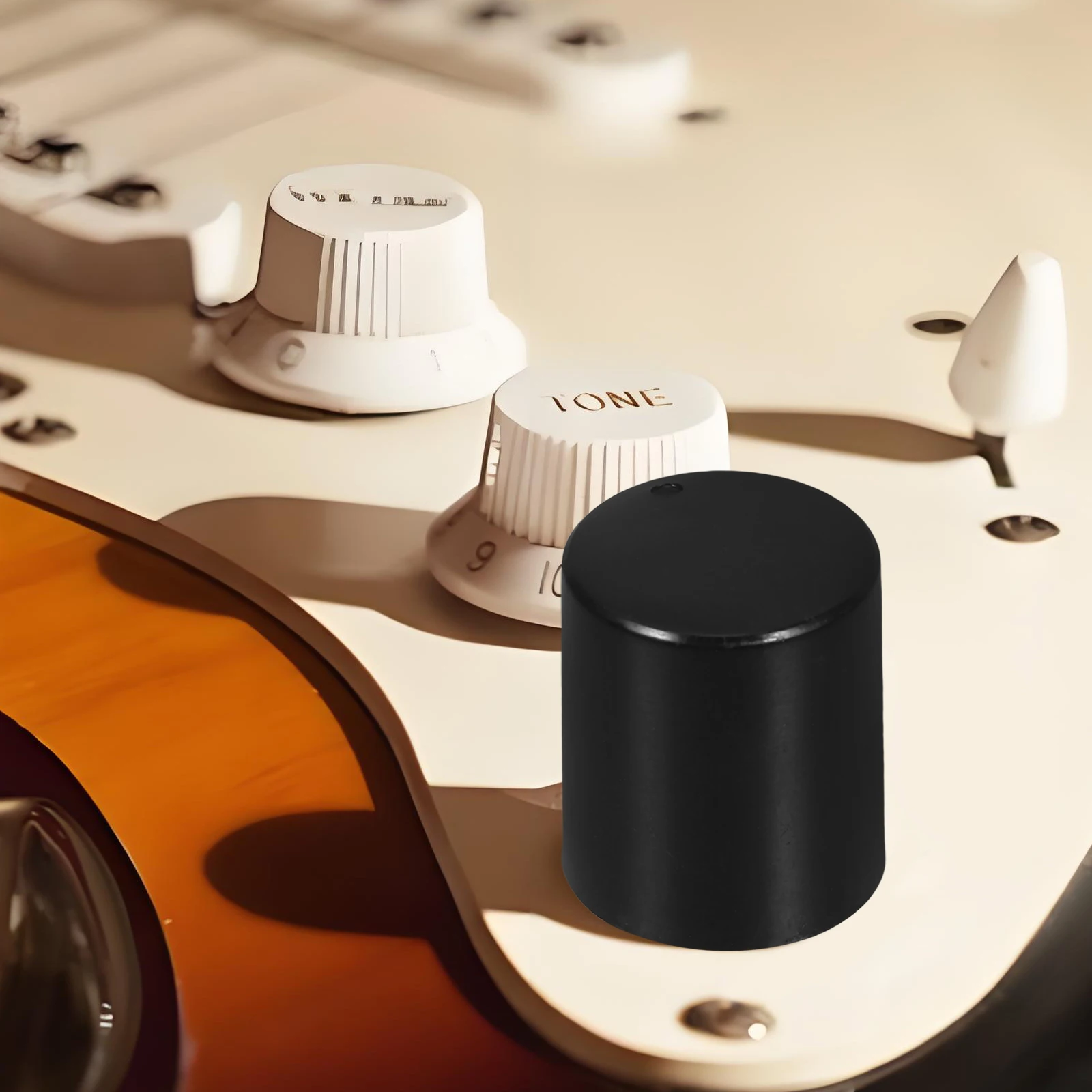 

20pcs Sound Knobs Plastic Black Color for Guitar Effects Amplifiers Speakers Volume Control Rotatable Buttons Speaker