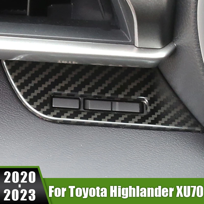 

For Toyota Highlander XU70 Kluger Hybrid 2020 2021 2022 2023 Stainless Car Trip Reset Odograph Frame Button Cover Trim Sticker