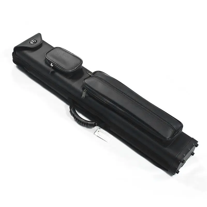 

Superior Quality 3B5S 8 Holes Black Color Leather Billiard Cue Bag Cue Case for Pool Cue Sticks