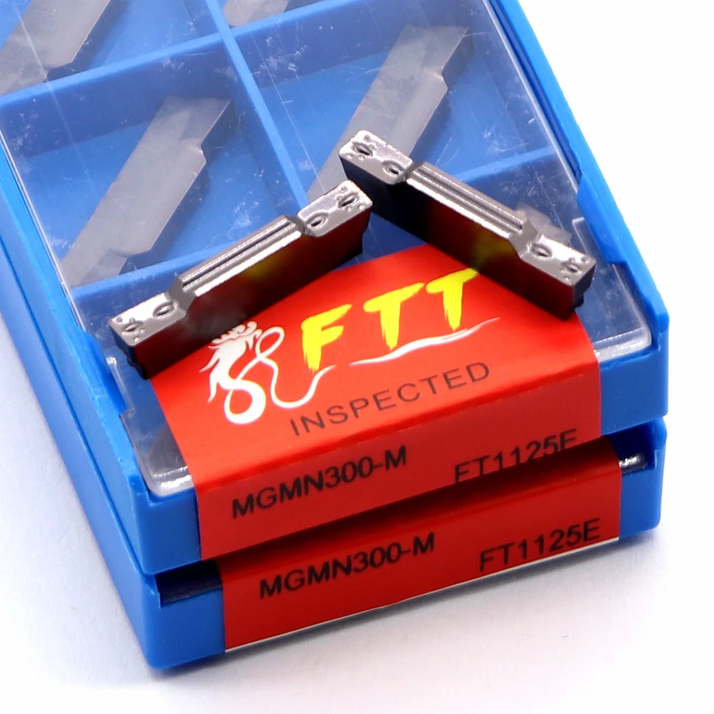 10 pz MGMN300-M FT1125E T 9030 FTT inserti in metallo duro scanalatura scanalatura lama tornio CNC utensile da taglio per metallo