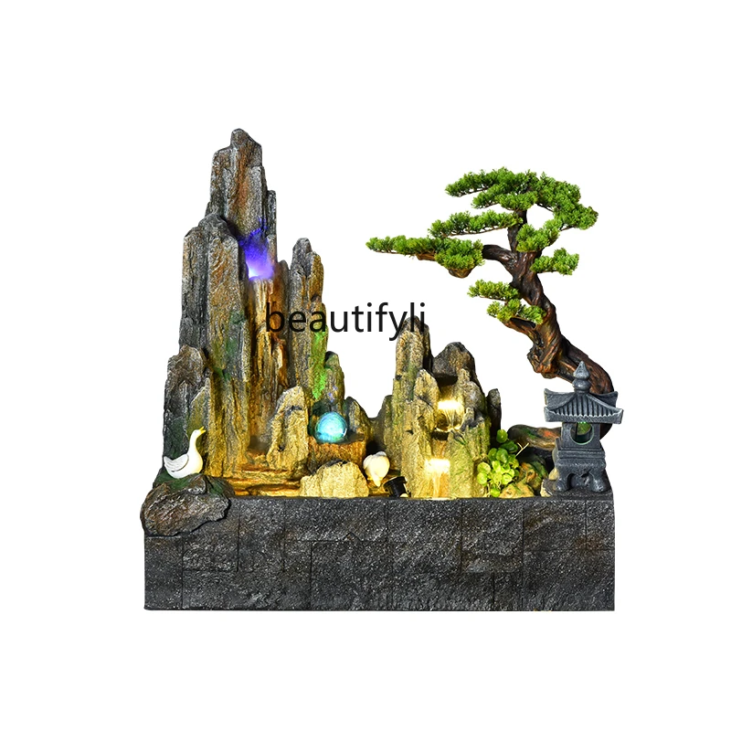 

Outdoor Courtyard Pool Rockery Fountain Circulating Water Landscape Fish Pond Balcony Waterscape Decoration Ornaments