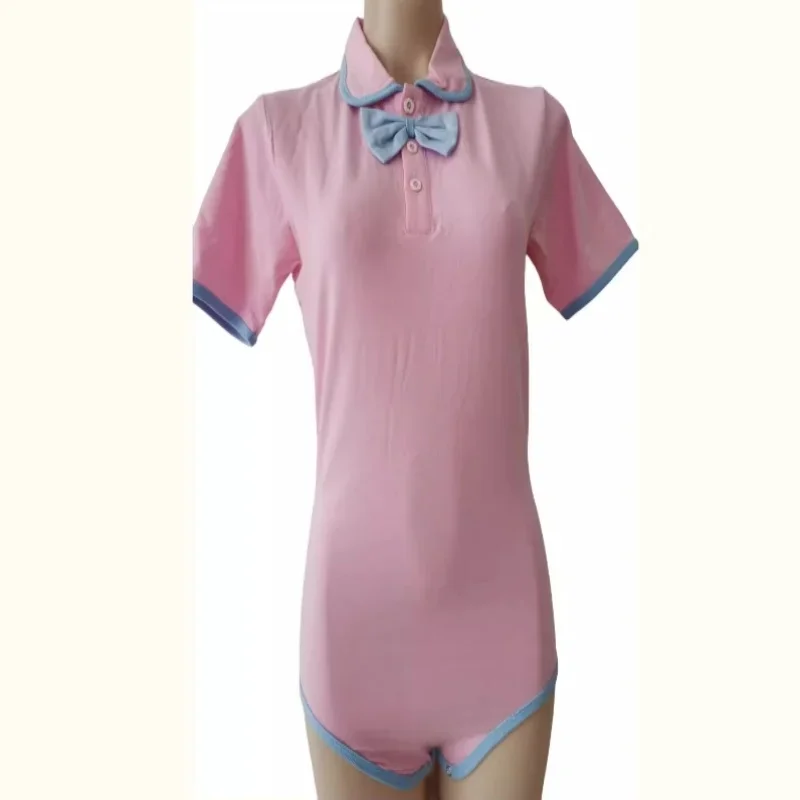 ABDL взрослый розовый боди с бантом DDLG взрослый детский комбинезон с застежками одежда цельный комбинезон для взрослых пара домашние комбинезоны