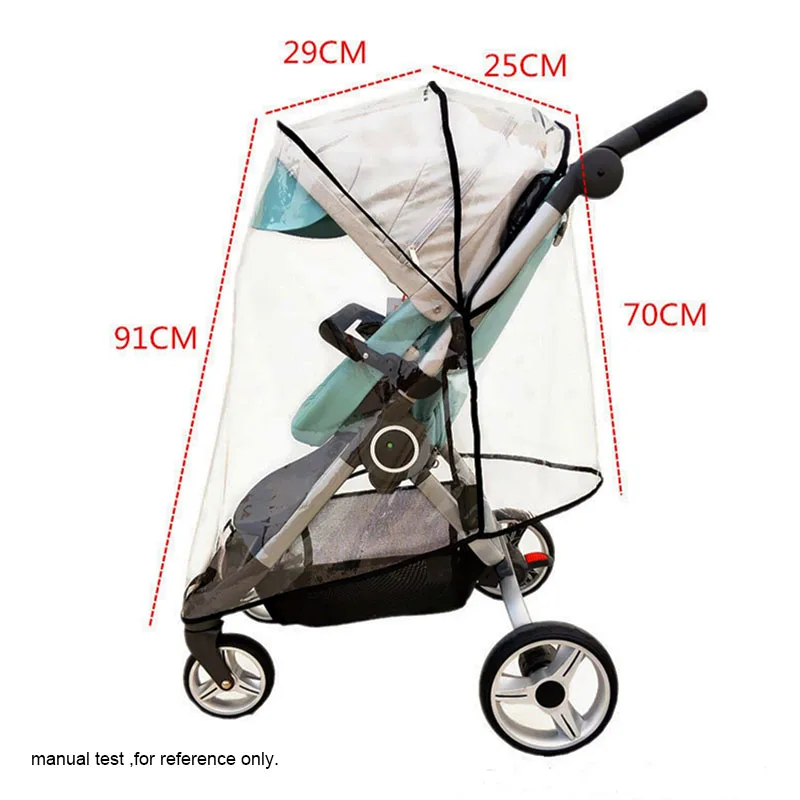 Stroller Rain Cover Compatível com Dsland Xplory, Trolley Pram Acessórios, Trailz, Beat, Crusi, B-beko, V3, V4, V5, V6