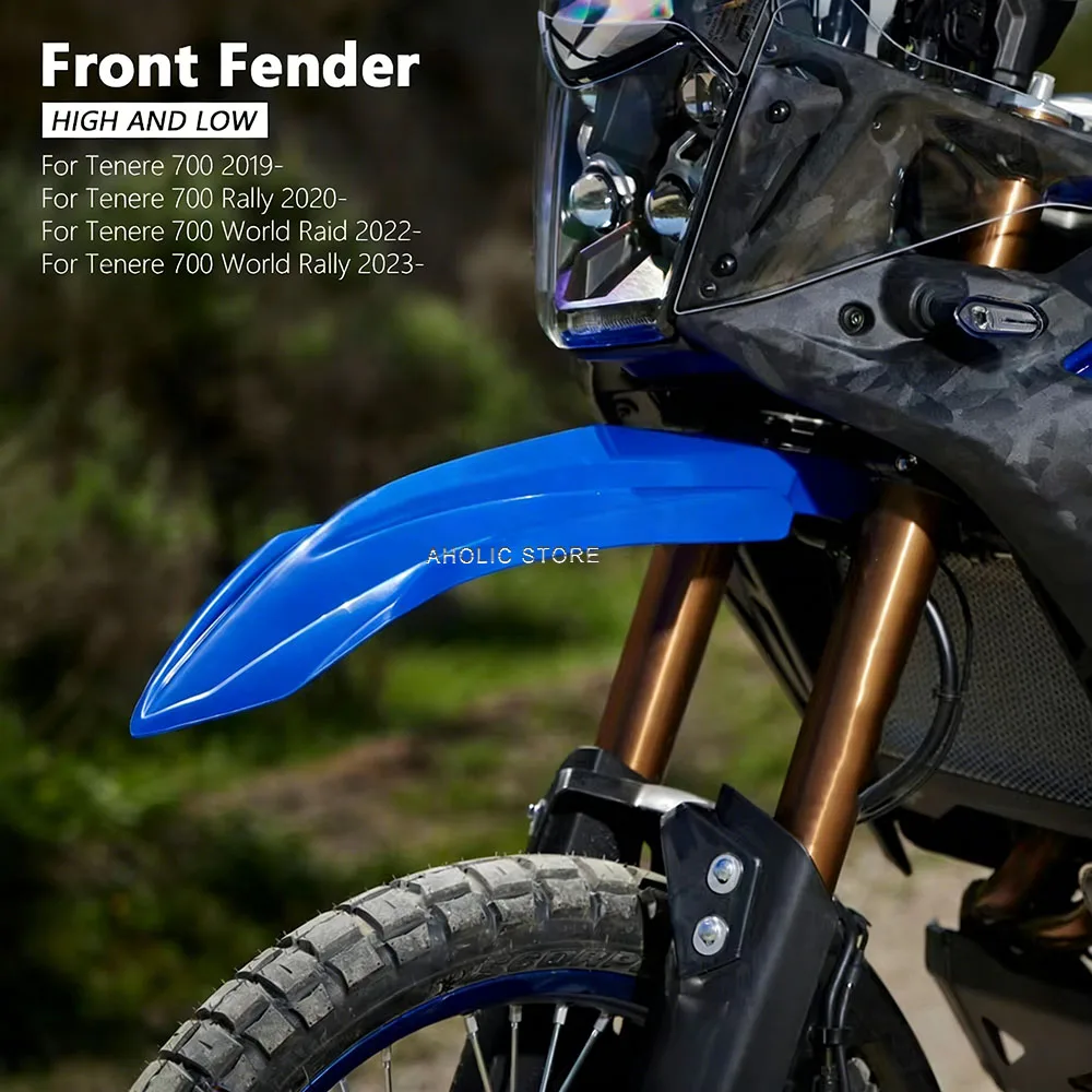 High & Low Front Fender Mudguard For Yamaha Tenere 700 T7 Tenere700 World Raid TENERE 700 World Rally Motorcycle Fender