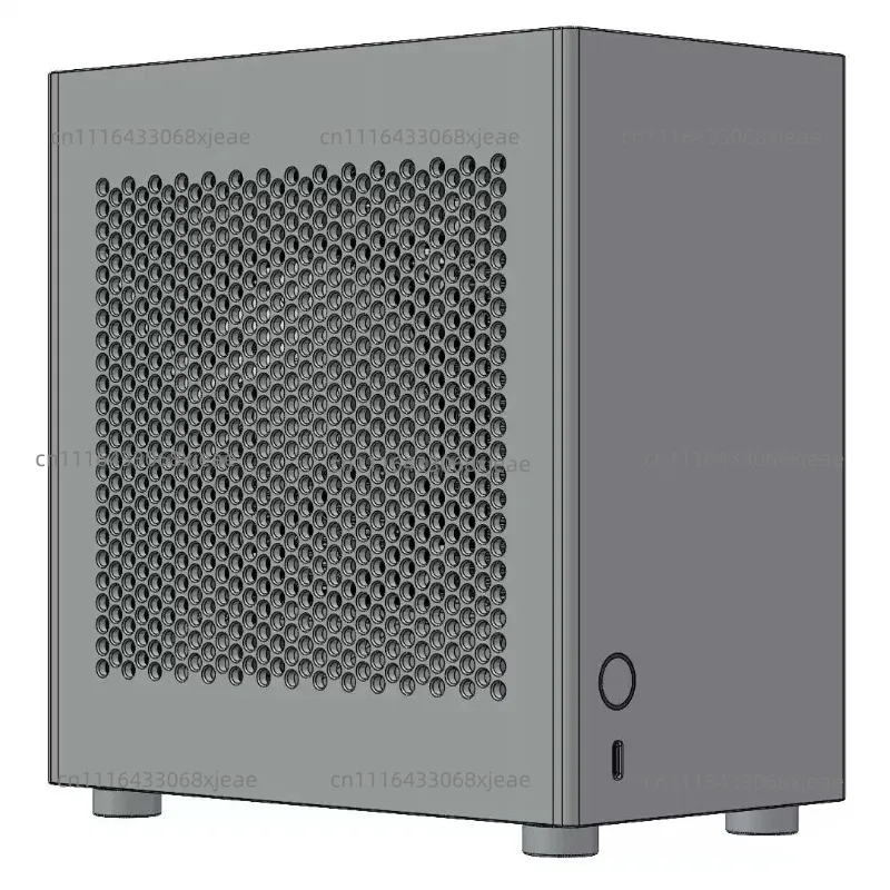 Half-height Knife Card Version V3\ 4.3L Volume All Aluminum 1U ZS-A4DC/ITX Chassis