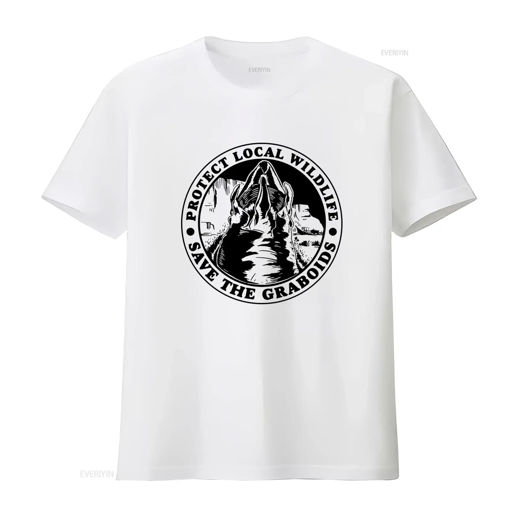 Save The Graboids Tremors T Shirt Protect Local Wildlife for  vintage Washed streetwear Casual designer clothes Versatile