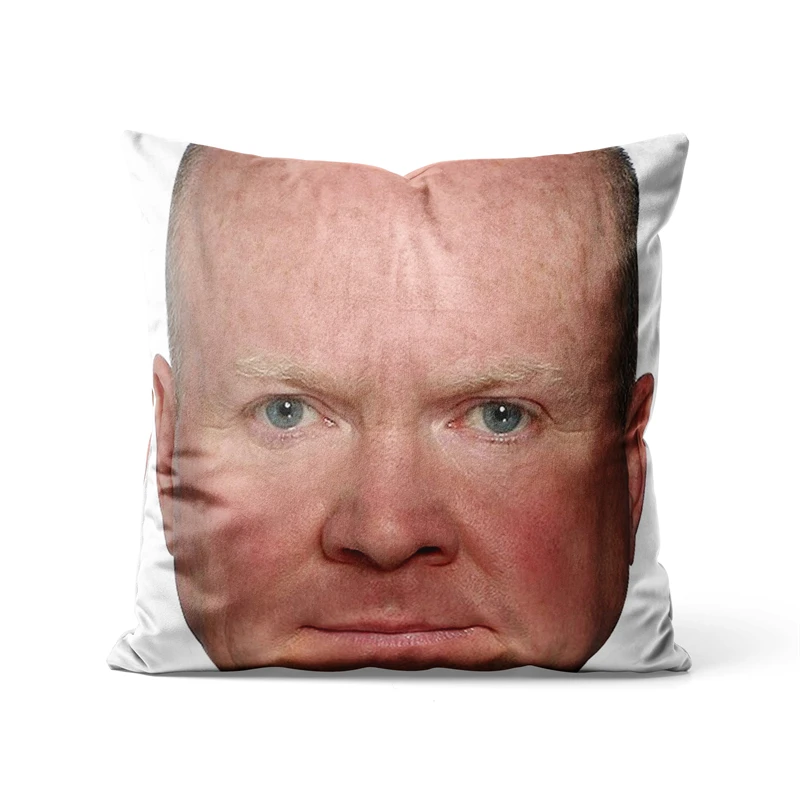 

Gaslight Gatekeep Girlboss Phil Mitchell Giant Face Throw Pillow Covers Cushion Cases Pillowcases for Sofa 45cm x 45cm