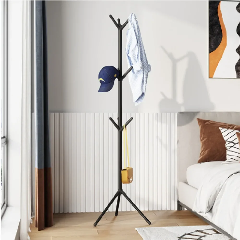 2025 Flash SaleStanding Coat Rack Hook Household Clothes Hanger Floor Standing Bedroom Clothing Storage Rack Save Space Clothing image 2