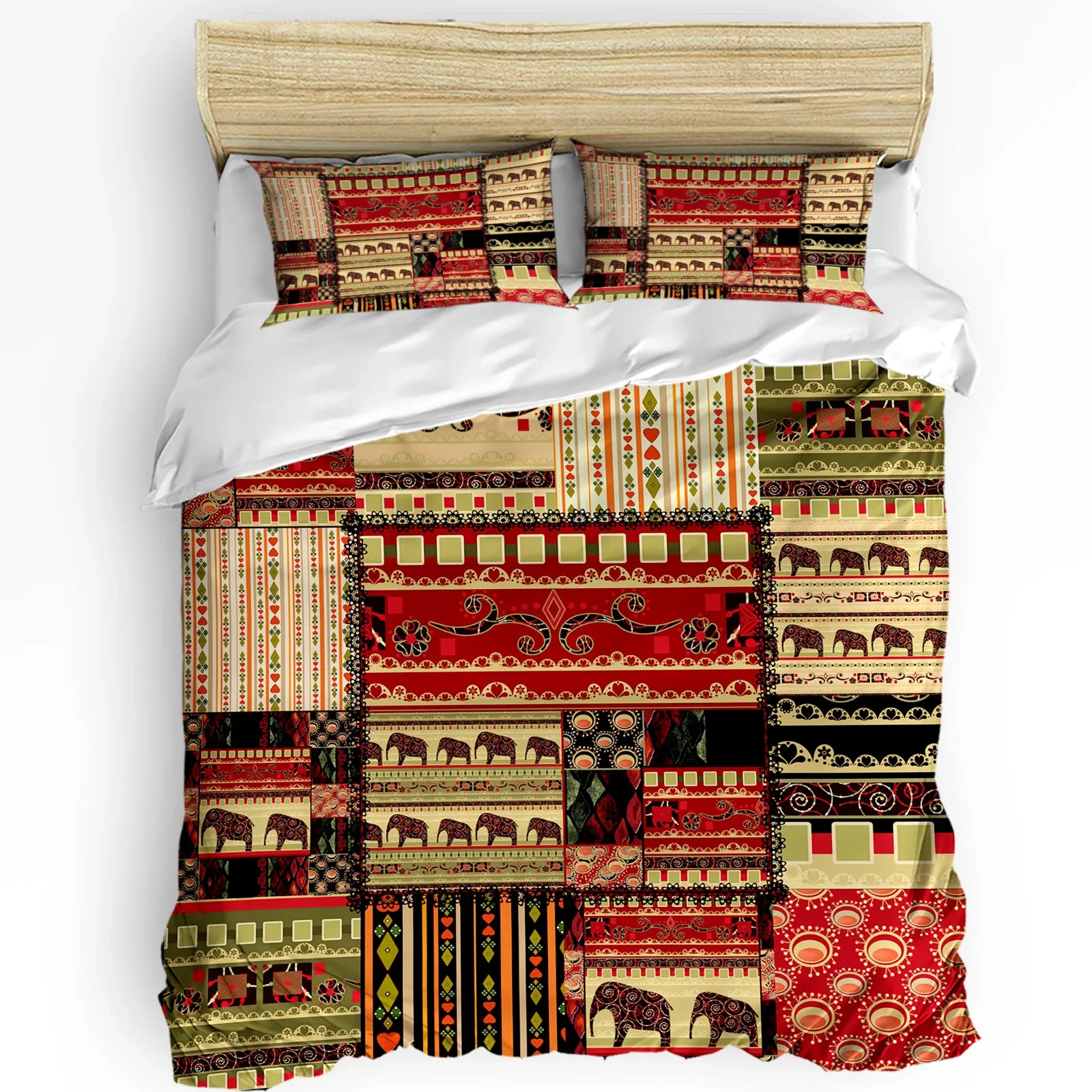 

3pcs Bedding Set Africa Elephant Home Textile Duvet Cover Pillow Case Boy Kid Teen Girl Bedding Covers Set