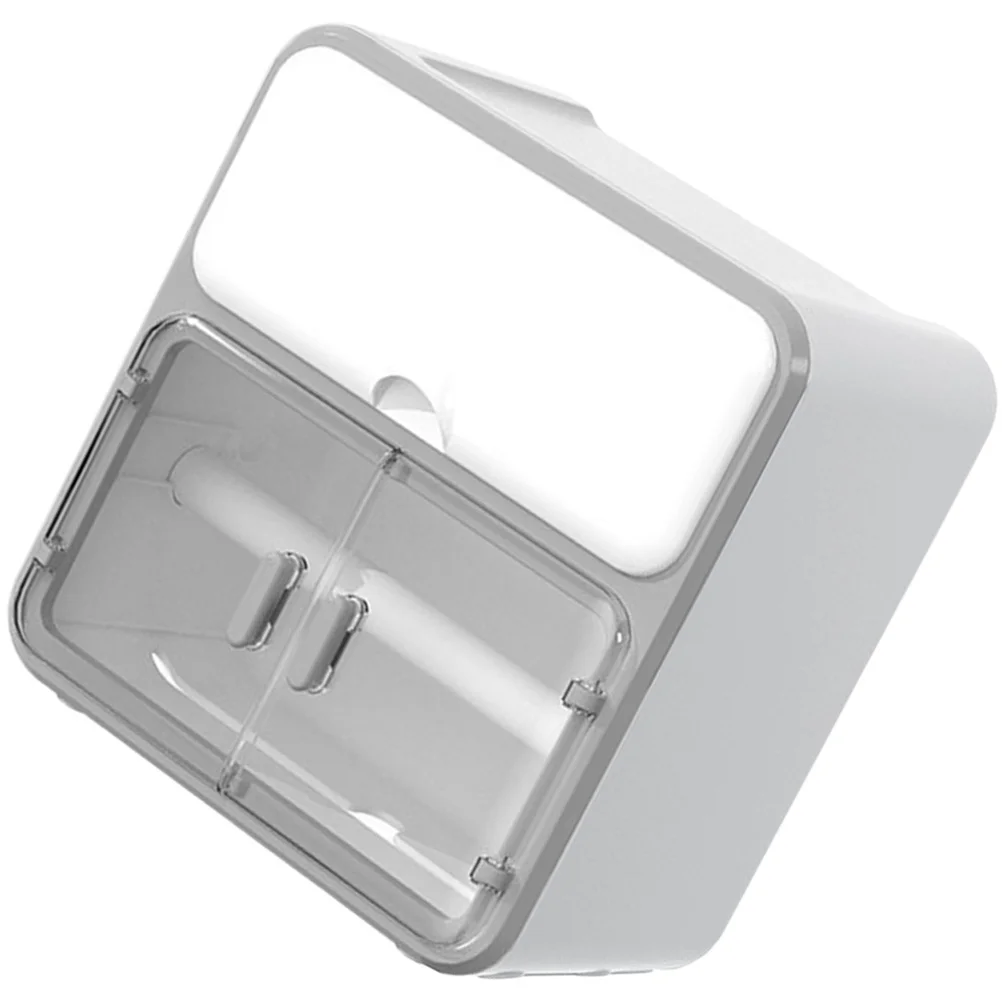 حامل ورق المرحاض للحمام، صندوق تخزين مناديل مثبت على الحائط، سطح مسطح مقاوم للماء لنباتات الهاتف، صندوق مناديل للحمام #3