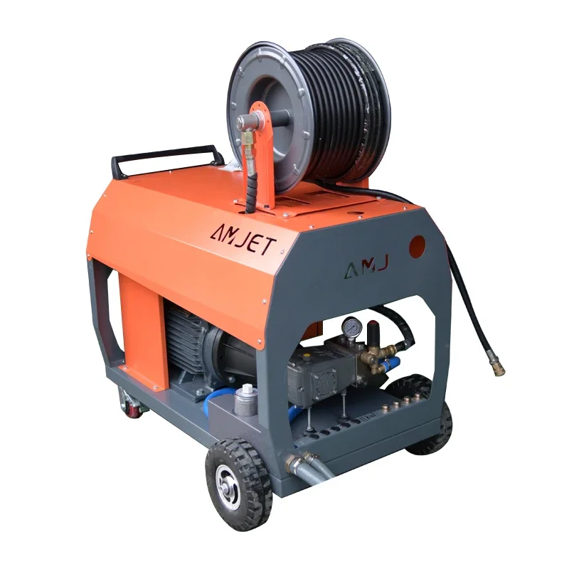 High Quality Electric 380V Portable Drainage Sewer Drainage Pipe Cleaning Machine, High-pressure Drainage Cleaning Machine