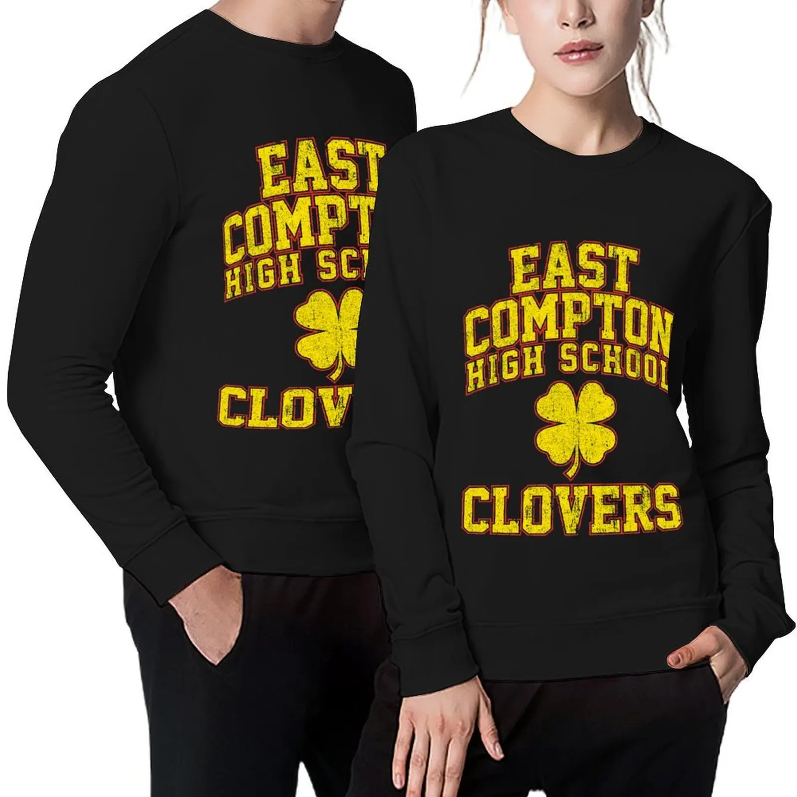 

East Compton High School Clovers Pullover mens clothing male clothes tracksuits mens designer clothes sweatshirts