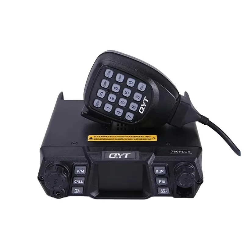 QYT KT-780 Plus Мобильный автомобильный радиоприемник 100 Вт УКВ Радиоприемопередатчик Станция Аматорский коммуникатор UHF 70 Вт Wakie Talkie Радио дальнего действия