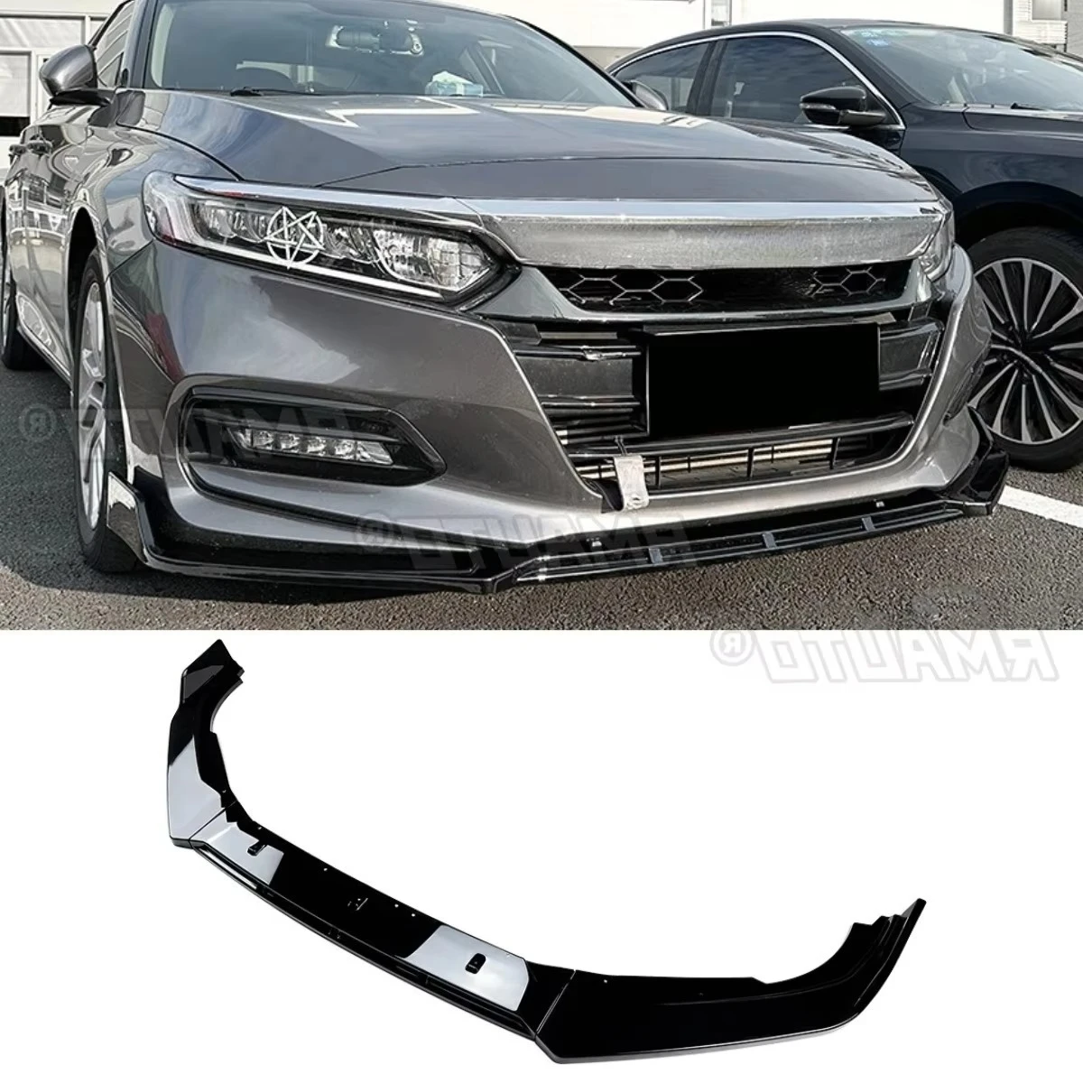 

Для Honda 10-го поколения Accord 2018-2021 автомобильный передний бампер, спойлер, диффузор для губ, модификация, защита бампера, защитная крышка