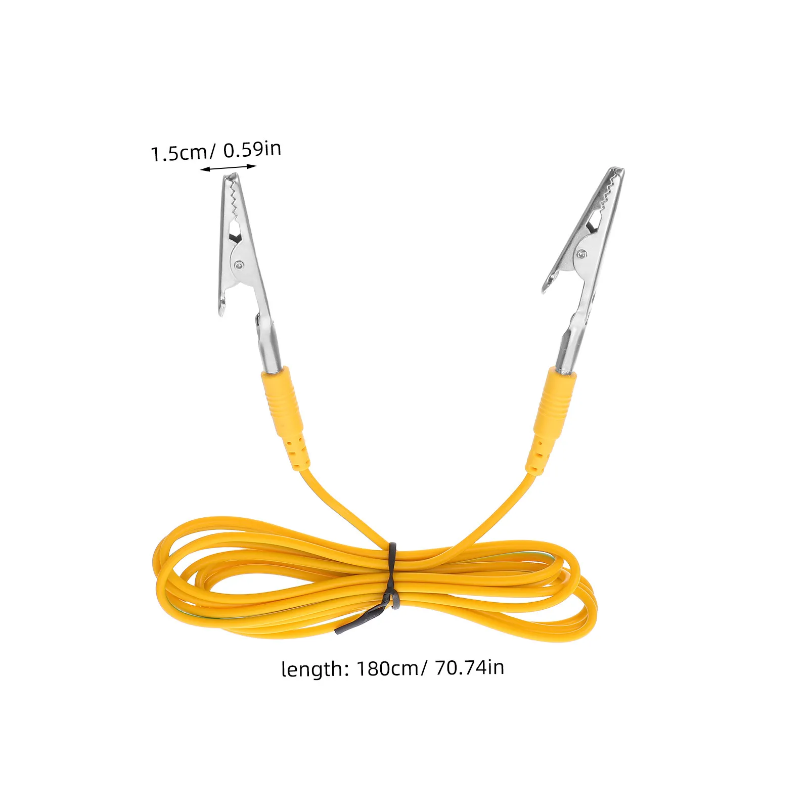 5Pcs Anti-Static Grounding Wire 1.8m Dual Clip Cable Cord Electrical Device Safety Ground Wire for Static Sensitive Areas