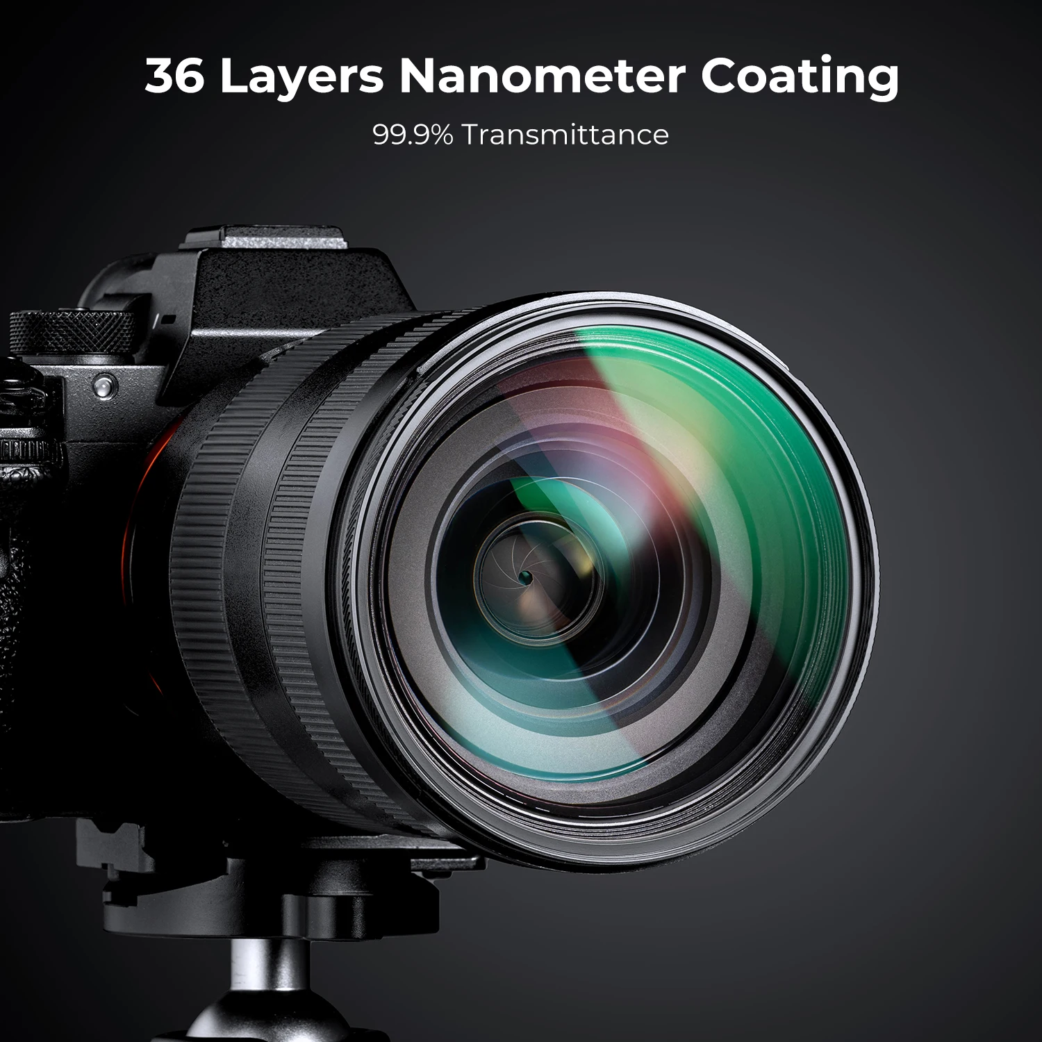 K&F Concept Nano-X PRO Series MCUV Camera Lens Filter 43-95mm 36-Layer Coatings Multi Coated Ultraviolet Protection