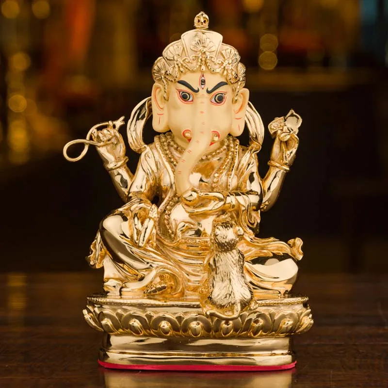 Southeast Asia Thailand high grade gilding GANESH ganesha statues Decorative living room Company GOOD LUCK Elephant fortune god