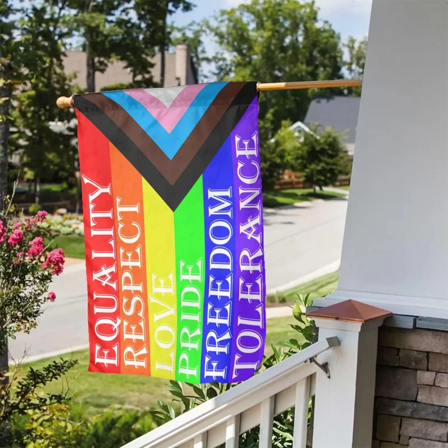 Flagicts 100% Polyester Respect Tolerance Equality Freedom Love flags