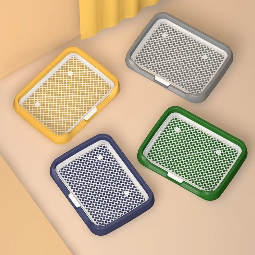 Splash-Proof Dog Training Toilet Removable Net Mesh Pet Pee Pad Holder Open Top Plastic Pet Potty Pads Training view 3