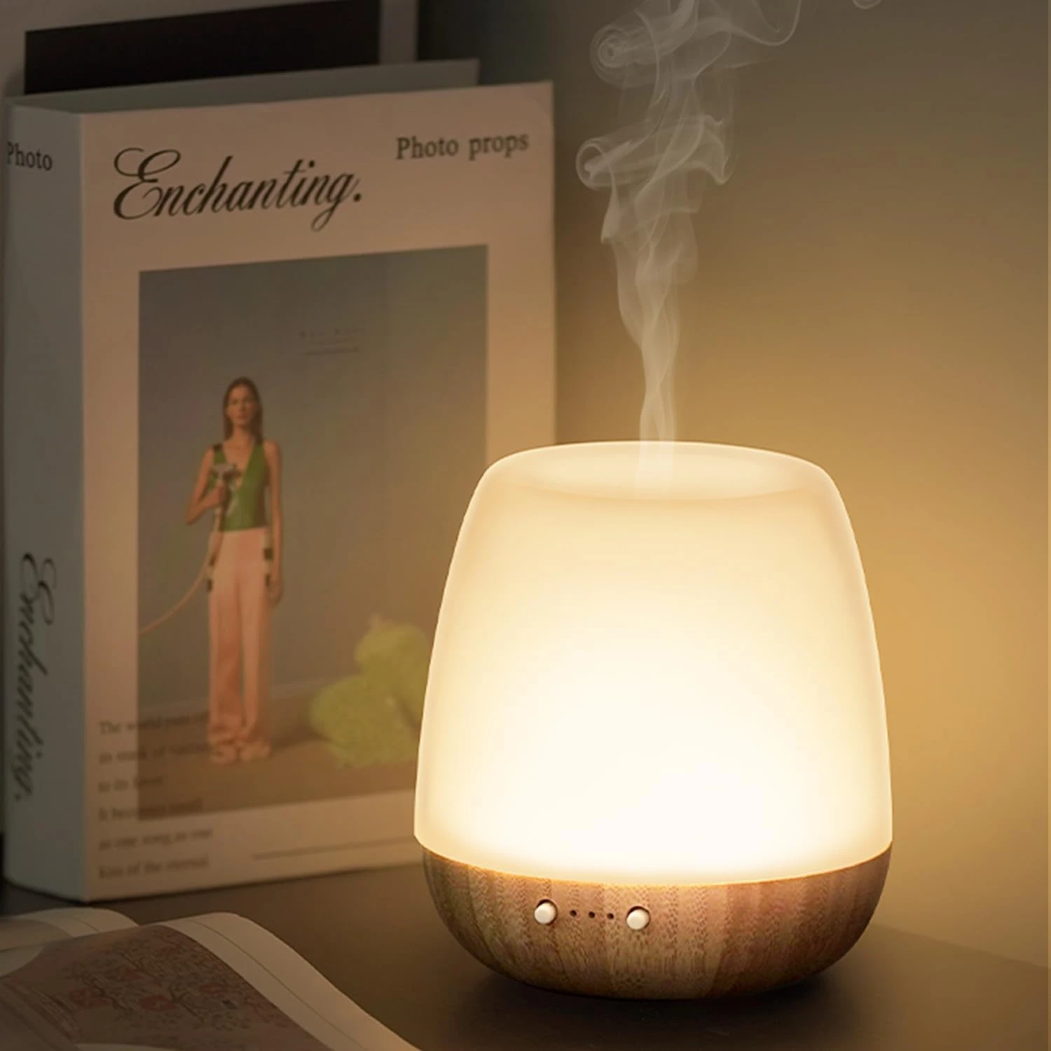 Experience the Ultimate Relaxation with Large Ceramic Aromatherapy Diffuser - Powerful 180ml Capacity Ultrasonic Essential Oil