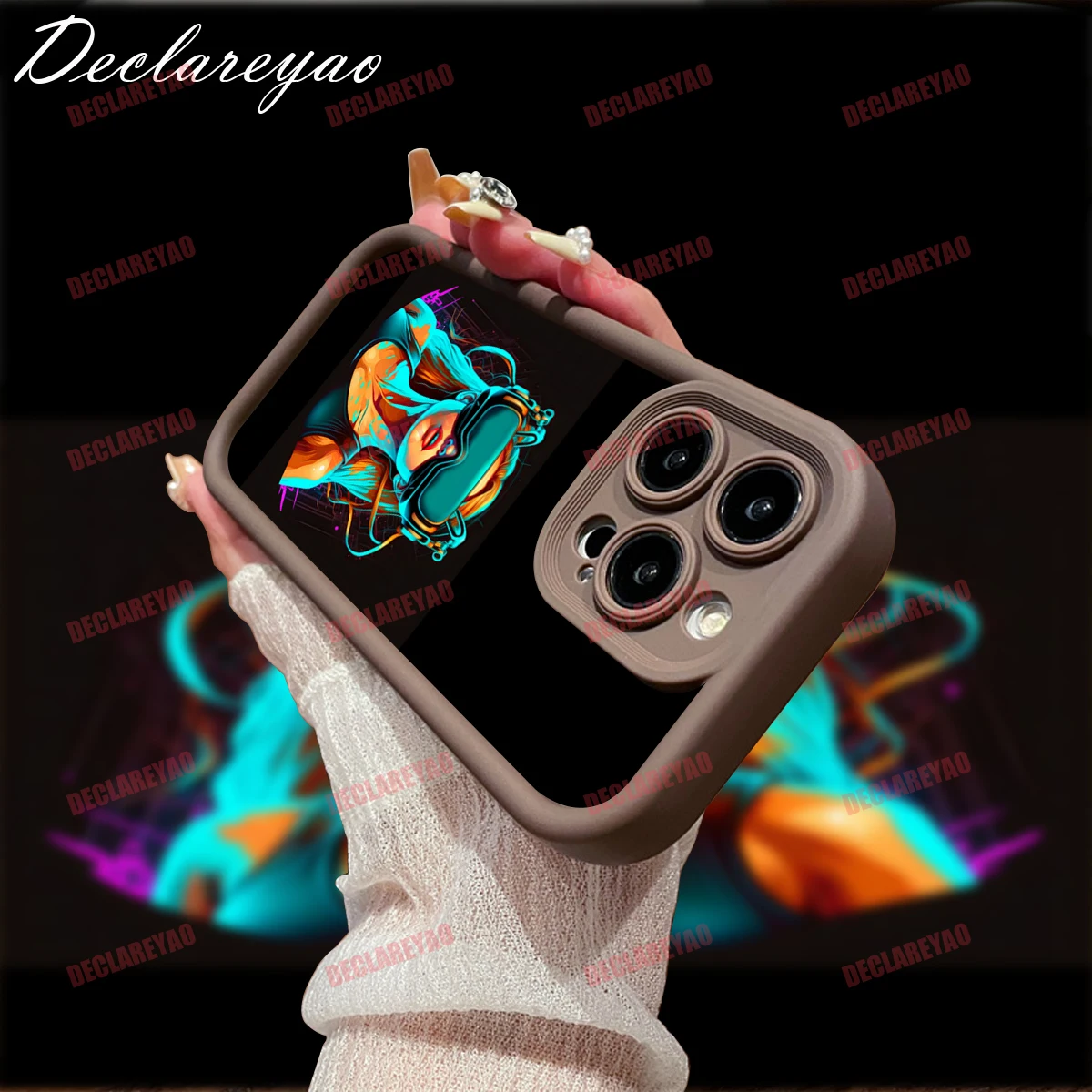 DECLAREYAO-fundas delgadas y suaves de TPU mate para Realme 20 Pro C55 GT C67 70X Q3i P C21 7i 12X C12 U1 C15 N, a prueba de golpes