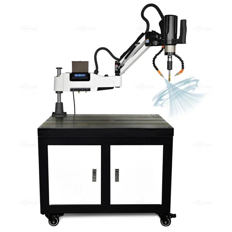M6-M36 Servo-Motor Easy To Operate Blowing & Lubricating Tapping Machine With Built-In Oil Tank