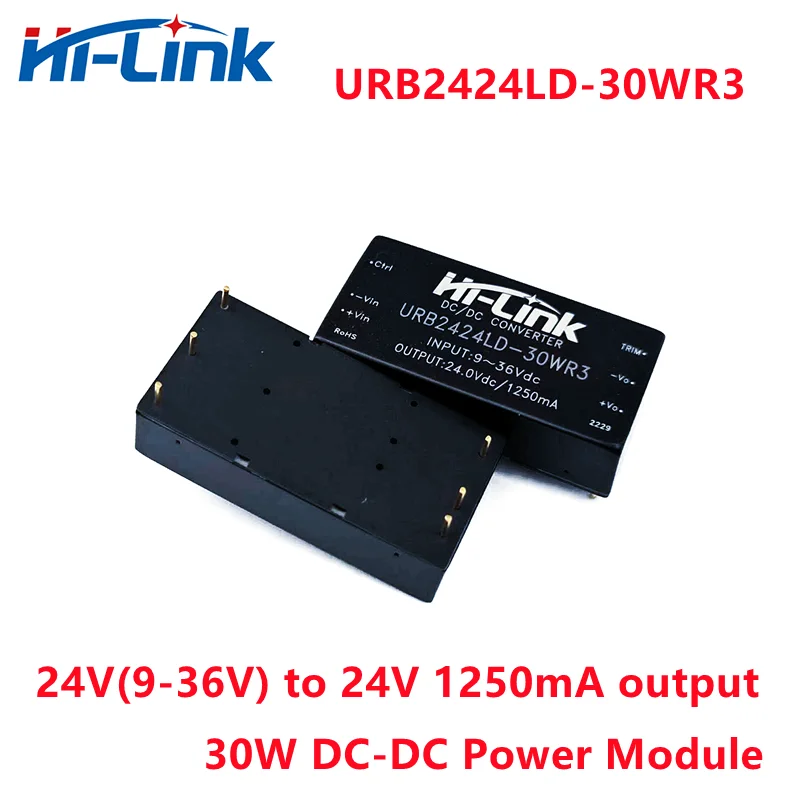 Hi-Link Household Factory 24V 1.25A Output DCDC Step Down Module 9-36V Input URB2424LD-30WR3 91% Efficiency Isolated Converter